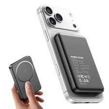 Power Bank 12000mAh for MagSafe, QC4.0 22.5W PD20W USB C 12000mah, Black