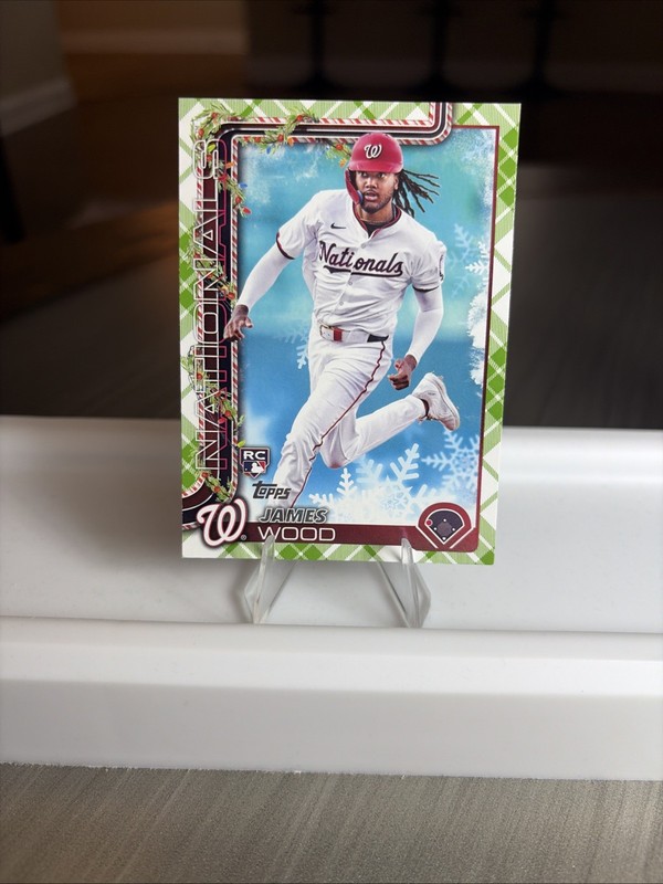 2025 Topps Holiday - James Wood - RC  -Green Plaid #H94 Advent Calendar