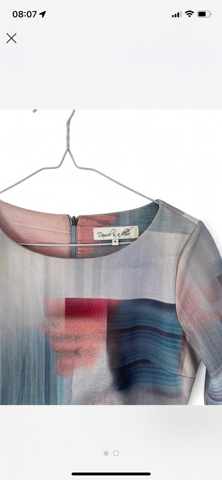 Damsel In A Dress Women’s Abstract Colour Print Dress UK 8 image 2