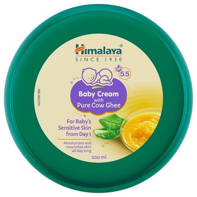 Himalaya Baby Cream with Pure Cow Ghee & pH5.5 Moisturizes & nourishes select si