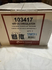 Bell & Gossett 103417 NRF-25 , 1/15 HP 3 Speed Red Fox Circulator Pump