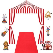 10 Pcs Carnival Party Decorations Circus Tent Awning Carnival Theme Style