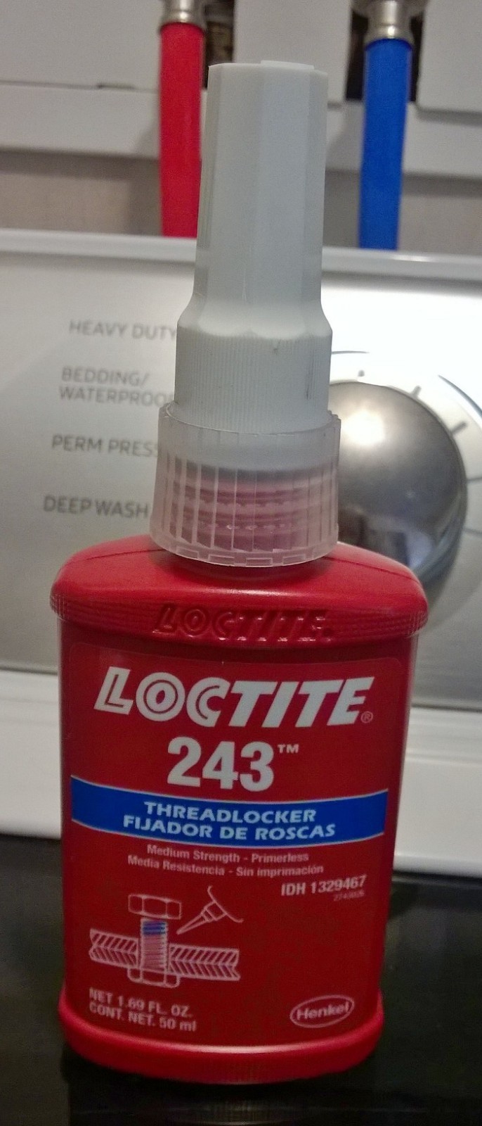 Loctite 243 Medium Strength Threadlocker 50 mL Bottle 9/27 exp BLUE