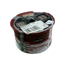 500 ft. 22/2 Gray Stranded Copper Overall Shield Security Cable