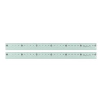 2 StüCk Lineal 12 Zoll (30Cm) FüR Metrisch Aluminium Lineal Mit Loch GrüN