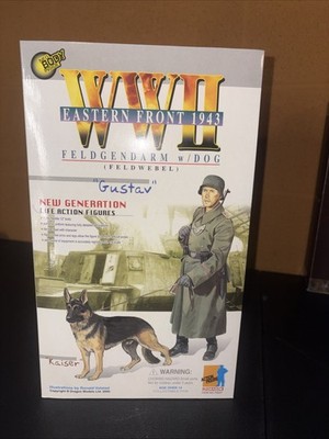 Dragon WWII Gustav Feldgendarm & Dog Eastern Front 1943 12'' 1:6 Figure