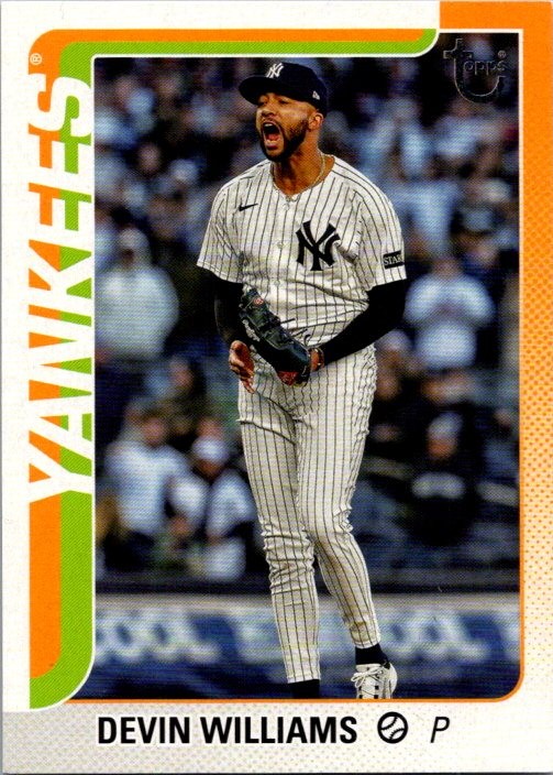 2025 Topps Update #US178 Devin Williams Vintage Stock /99 New York Yankees