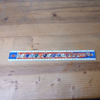 Ruler NFL National Football League 12 inch w Helmets by Empire Berol Vintage