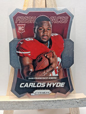 CARLOS HYDE 2014 Panini Prizm 'Freshman Faces' Die Cut ROOKIE Card #FF155 49ers. rookie card picture