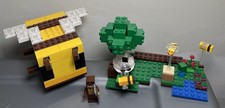 LEGO Minecraft: The Bee Cottage 21241 Complete Set House Tree Mob Figure READ