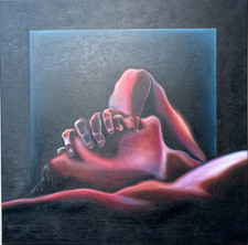 Öl Bild Gemälde Frau Abstrakt Malerei Akt Kunst Modern  ORIGINAL 80x80 sign.