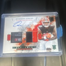 Panini 2024 Impeccable Quinshon Judkins Rookie Patch Auto /10 Browns