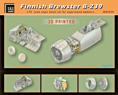 Finnish Brewster B-239 Superdetail set for Hasegawa kit 1/72 SBS Model 72101
