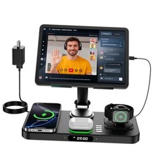 6 in 1 Wireless Charger for Apple Multiple Devices, Charging Station Jet Black