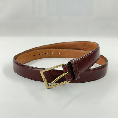 #ad Trafalgar Cortina Brown Leather Dress Belt Mens Size 36 Made in USA $19.00