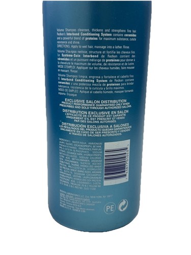 redken headstrong volume shampoo for fine hair 33.8oz ea scuffed bottle - Picture 2 of 2