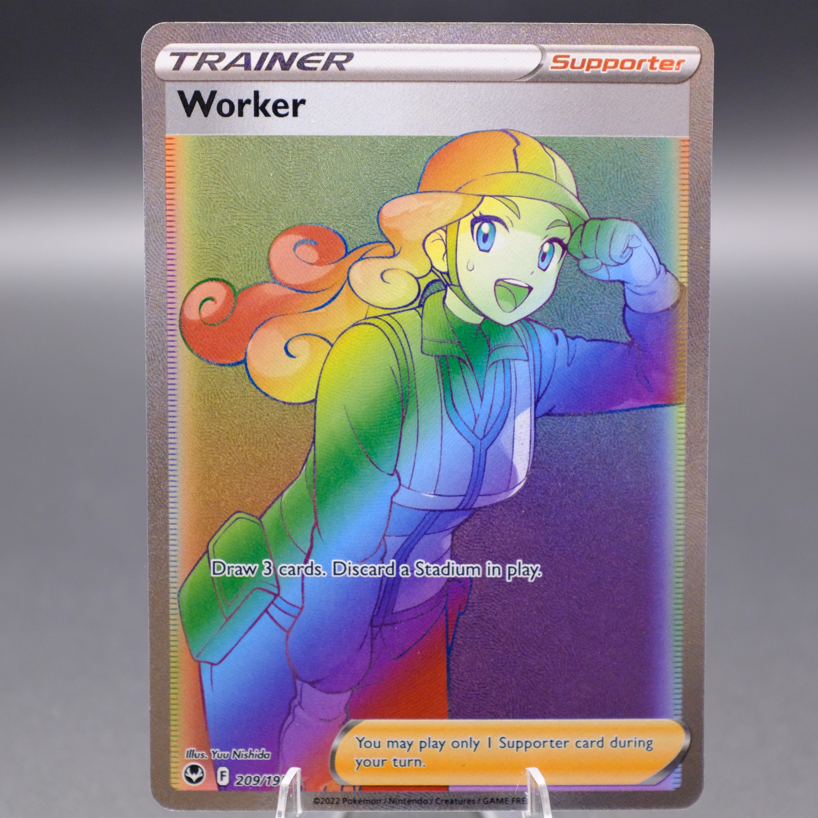 Worker (Secret) 209/195 Secret Rare SWSH12: Silver Tempest Pokemon TCG NM