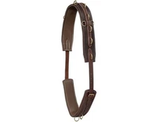 Tough 1 Surcingle Harness Leather Adjustable Padded Brown 52-1020