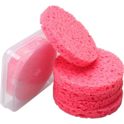 Ocim 15Pcs Compressed Facial Sponges ;Face Sponge 15 Count (Pack of 1), Pink 