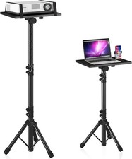 Projector Stand Tripod Adjustable, Laptop Height from 23.5 to 46.5 inches wit...