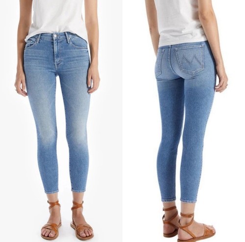 Mother Jeans Women’s 30 The Looker Crop Independent Studies Mid Rise Light Wash