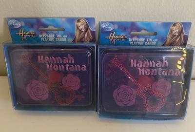 Miley Cyrus Hannah Montana Set Of Two Tins Playing Cards 2006 SEALED