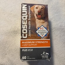 Cosequin Joint Health Supplement for dogs 60 Chewable Tablets Exp. 07/2028