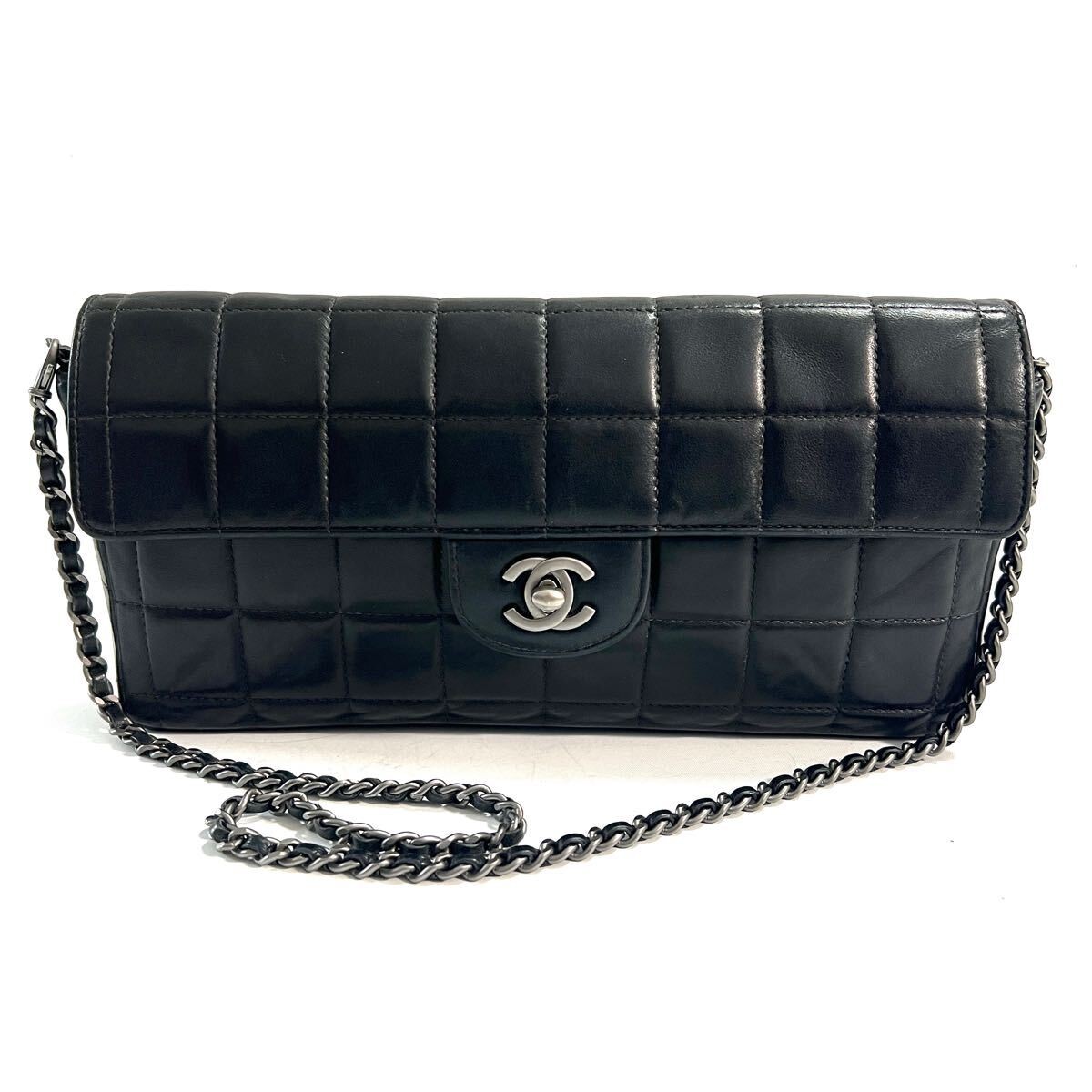 CHANEL Shoulder bag chocolate bar matelasse lambskin-image