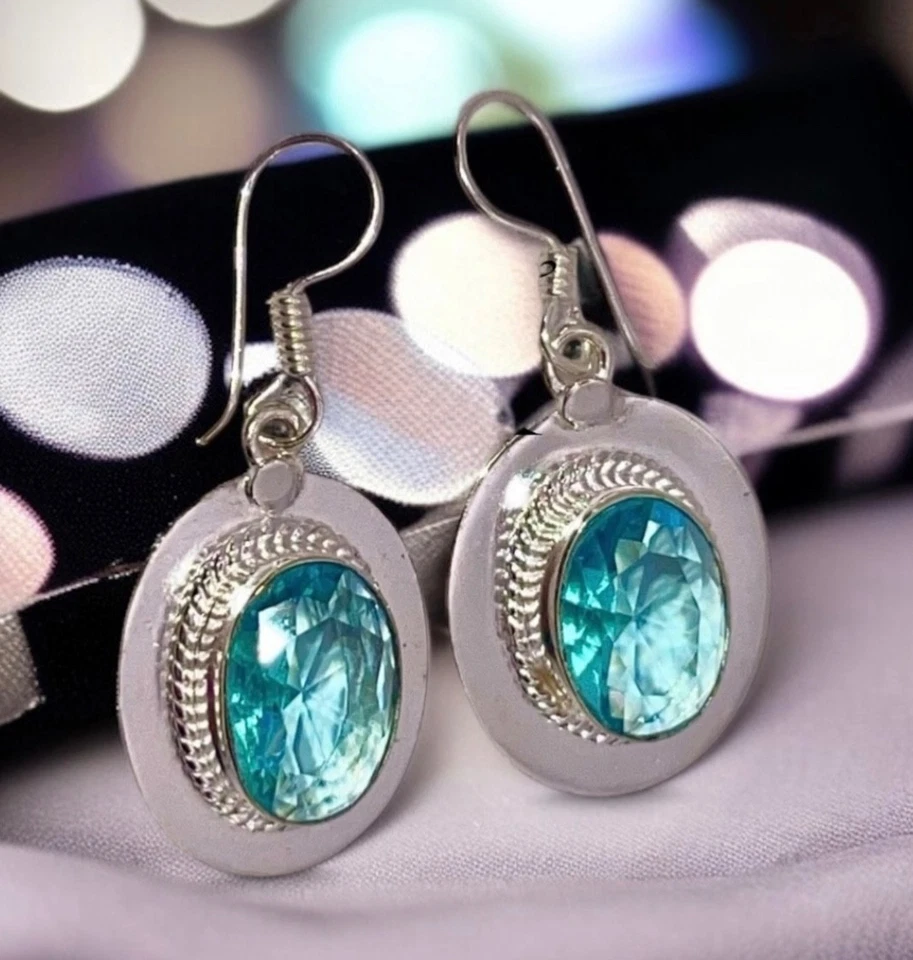 Gemstone bundle 29 pairs of Earrings mixed colours & styles Sterling Silver - Image 3 of 4