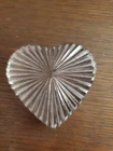 Vintage heart shaped Waterford Crystal paperweight