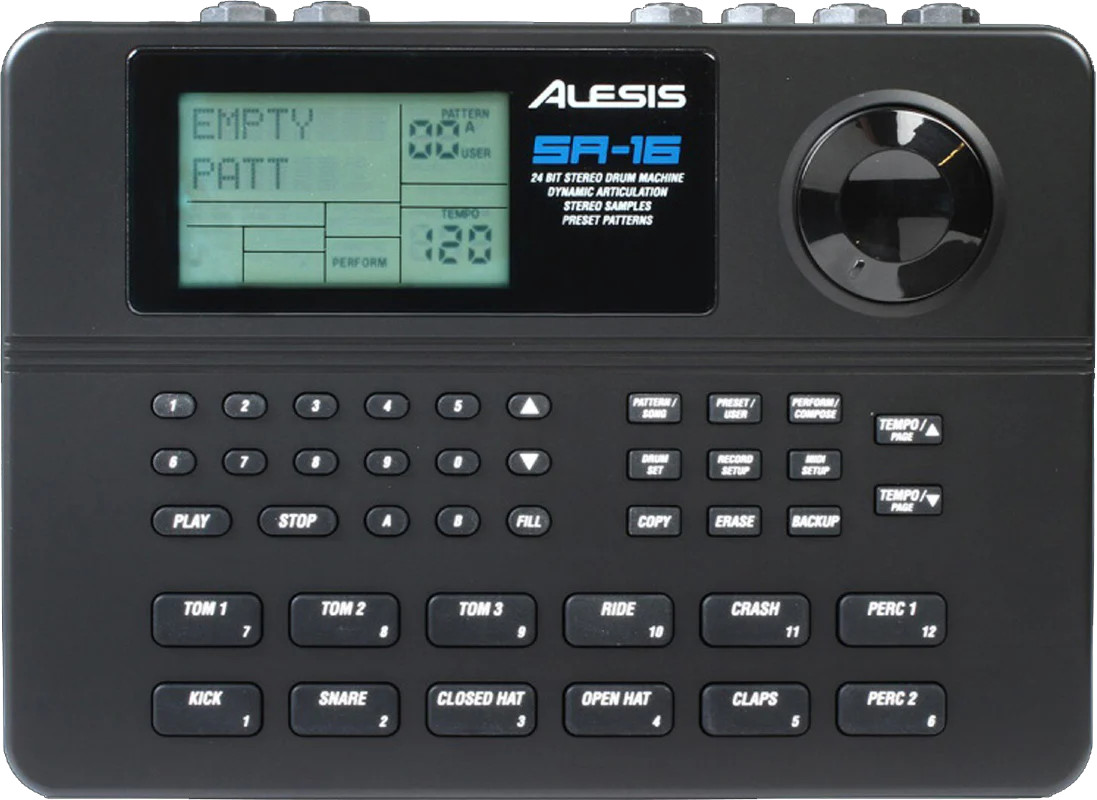 16-битная драм-машина Alesis SR16 с естественным звуком ударных