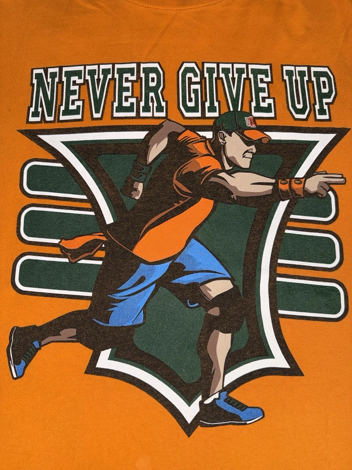Camiseta gráfica WWE auténtica John Cena para hombre talla grande naranja You Can’t See Me Foto 2 de 4