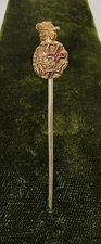 Antique Knights Templar Pilgrim Commadery No.9 Lowell MA 1915 Tie Stickpin
