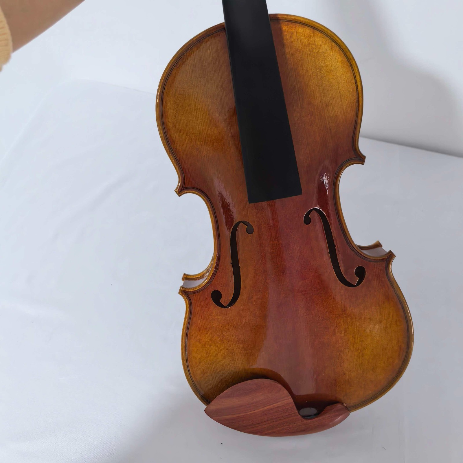 Handmade Stradivarius Model 4/4 Acoustic Violin with Case &Bow (DDP to USA)