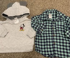 Baby Boy 2-piece Bundle Sweater And Shirt Size 3-6 Months Pre-owned