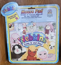 VTG Original WEBKINZ Mouse Pad NEW Hanging At The Pad Sealed W Play Code 8x9 