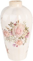 Clayre & Eef 6CE1963S Vase Blumenmuster Ø 17X30 Cm