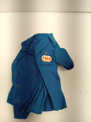 Vintage Barbie Clone TWA Airline Stewardess Shirt - READ