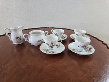 Vintage Mini China Tea Set- Cream Sugar 4 Teacup/saucer Japan