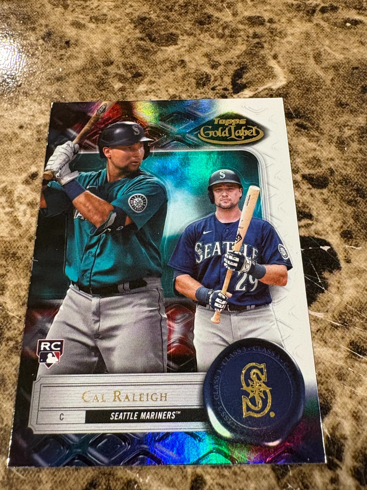 CAL RALEIGH 2022 Topps Gold Label Class 3 #7 Mariners Rookie