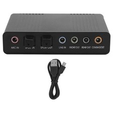 1Set External Sound Card Digital Playback Digital Recording Mode Black N3K99431