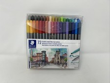 Staedtler Double Ended Fiber-Tip Markers 72 Colors Duo-Color Made in Italy