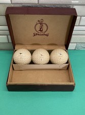 Spalding Air Flite Black Red Blue Airplane Golf Balls w/Box 1939