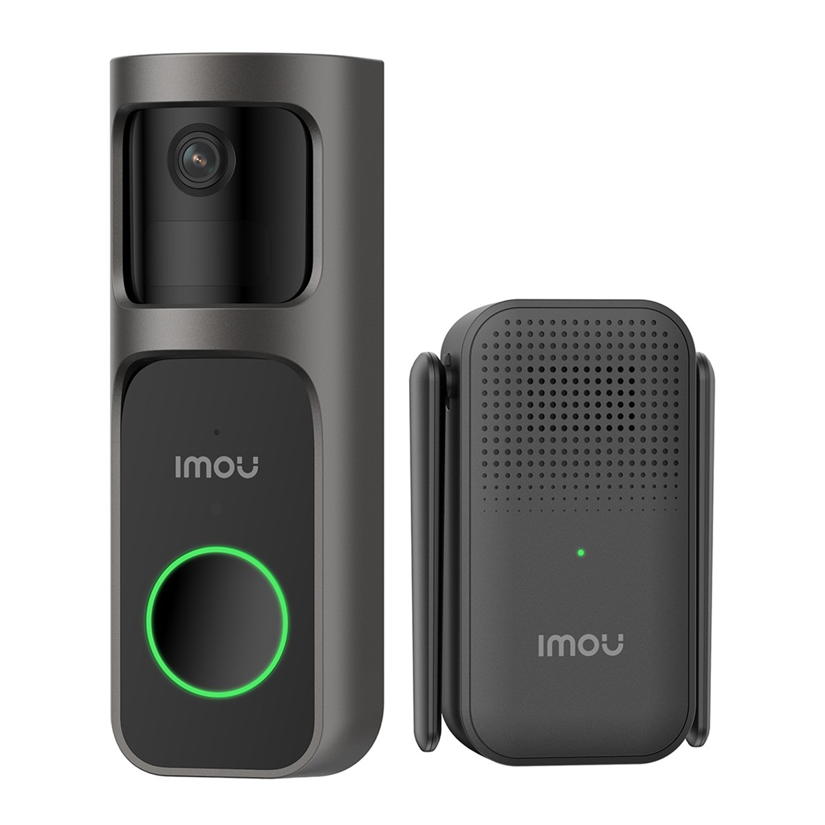 Sonnette Connectée DB2S IMOU 2K QHD Rechargeable Sans Fil Noire
