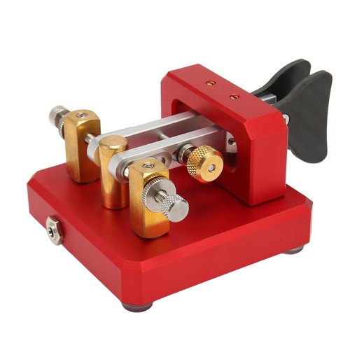Morse Code Key Double Paddle Automatic Shortwave Portable CW Morse Telegrap BGS - Zdjęcie 2 z 22