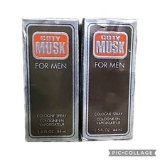 Pack of 2 Musk by Coty Cologne Spray for Men 1.5 oz each New in Box