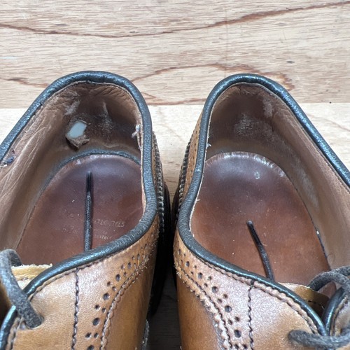 Oxford Allen Edmonds Strand US 9 D Para hombres Cuero Marrón Nogal Brogue Puntera - Imagen 4 de 10