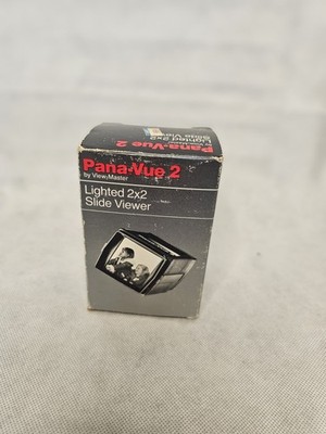 View-Master Pana-Vue 2 Lighted Desktop Slide Viewer 35mm 126 Super Slides Black