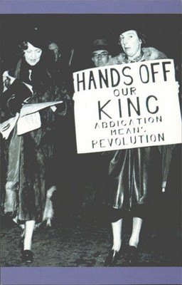 Postkarte Abdankungskrise 1936 Protest - Hände weg von unserem König Revolution
