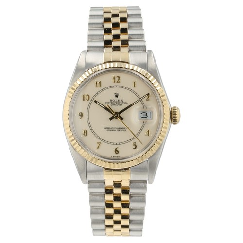 Rolex Datejust Boiler Dial Gold & Steel 36mm Automatic Men’s Watch 16013
